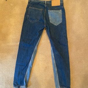 Rag and Bone straight leg colorblock jeans